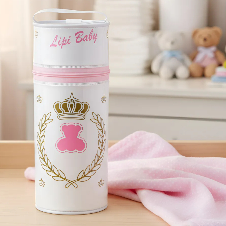 Bolsa Porta Mamadeira Termica Com Isopor Com Alça Para 01 Mamadeira 360 Ml