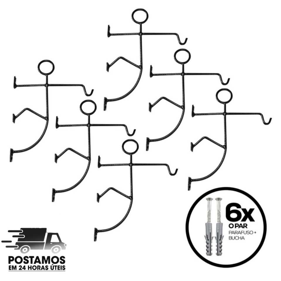 Suporte De Parede , Gancho Para Plantas Samambaia etc em Oferta na Shopee