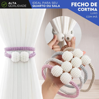 Prendedor de Cortina Magnético com Pérolas Luxo Fecho Decorativo com Imã Elegante e Prático - BC em Oferta na Shopee