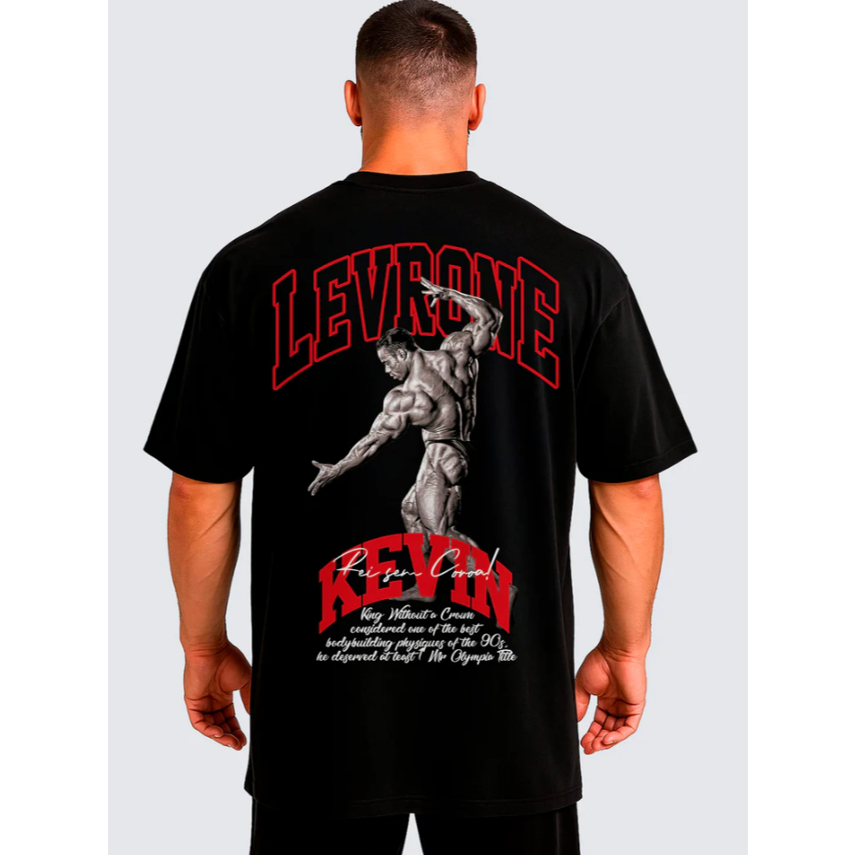 Camiseta Oversized Exclusiva Algodão Premium, Rei Sem Coroa Levrone, Lançamento!!! em Oferta na Shopee