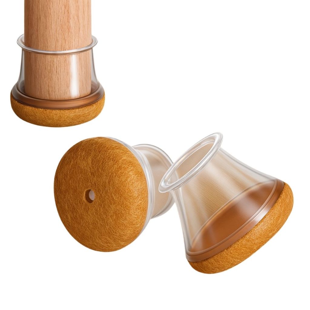  Protetores de Silicone Feltro Pés de Cadeira Mesa Redondos Anti-risco Antirruído Protetor em Oferta na Shopee