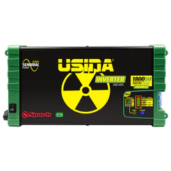 USINA Inversor 1800W Onda Senoidal Pura, Off-Grid, Entrada 24VDC, Saída 120VAC, Pico 3600W