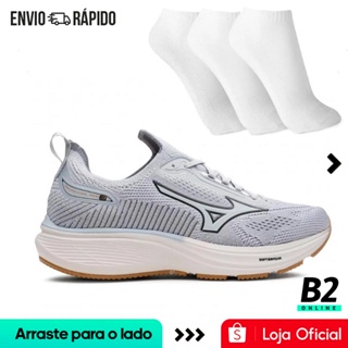 Tênis Esportivo Mizuno Cool Ride 3 Masculino + 3 Pares de Meias Original Com Nota Fiscal e Garantia em Oferta na Shopee