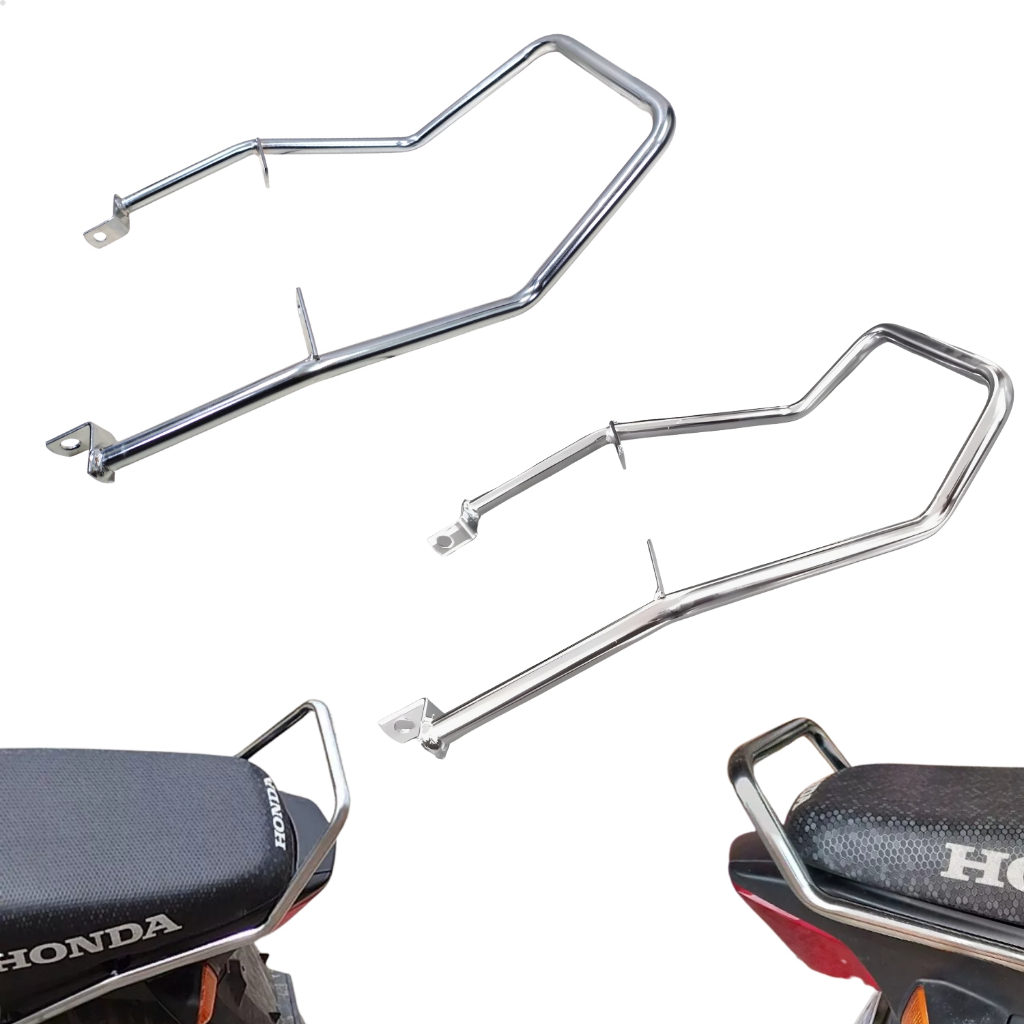 Alça Traseira Cromada Quadrada Alta ou Baixa Moto Pop 110i 2016 até 2025 em Oferta na Shopee