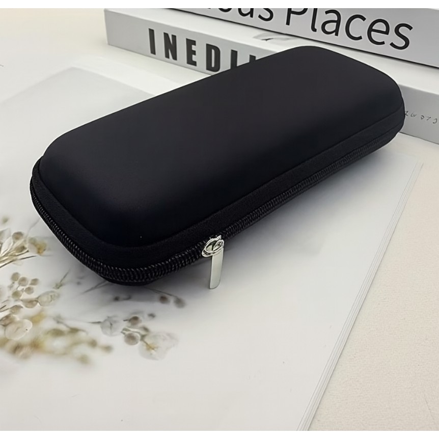 Kit Estojo de óculos com zíper para acessórios pequenos 16cm