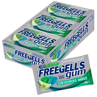 Chiclete Freegells Gum Original Mint caixa com 15uni - Zero Açúcar Sem Glúten em Oferta na Shopee
