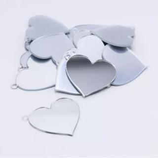 Kit 20/30/50 Mini Chaveiros Coração Acrílico Espelhado 4,5x4cm Lembrancinha Decoração em Oferta na Shopee
