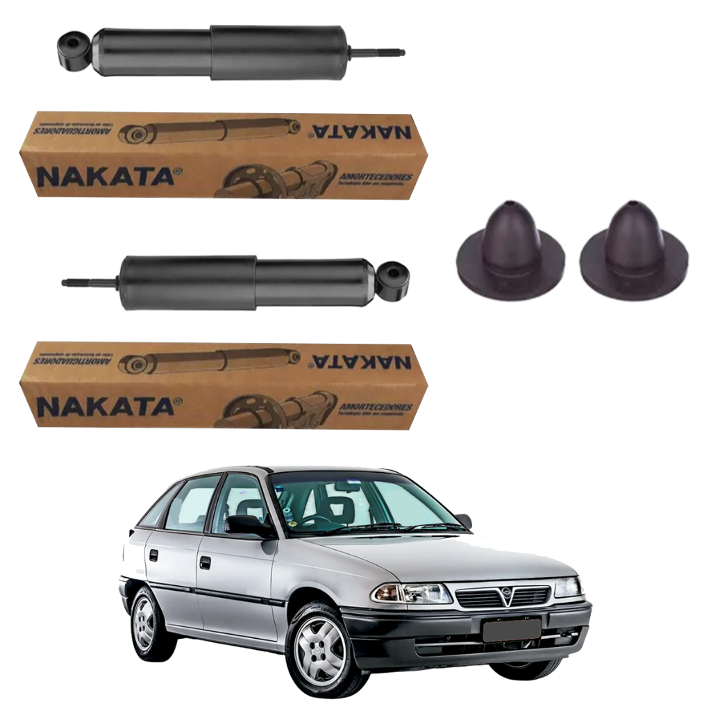 Par Amortecedor Traseiro Astra Hatch 1994 a 1996 Nakata + Kit