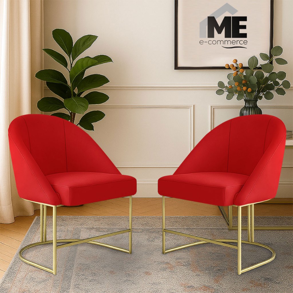 KIT 2 Banqueta Poltrona Lua Penteadeira E Salão Com Base Metálica em Oferta na Shopee