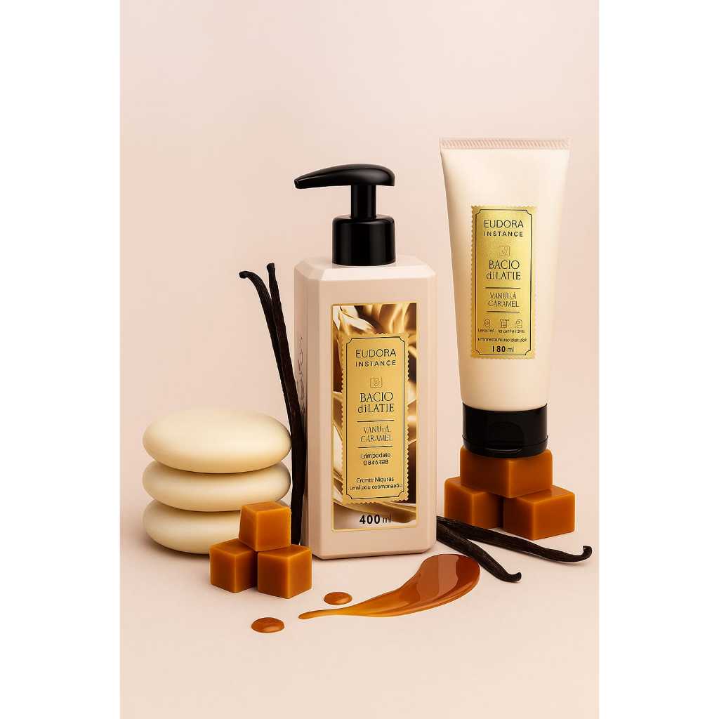 Eudora Combo Instance Bacio di Latte Hidratante Sabonete em calda Vanilla Caramell