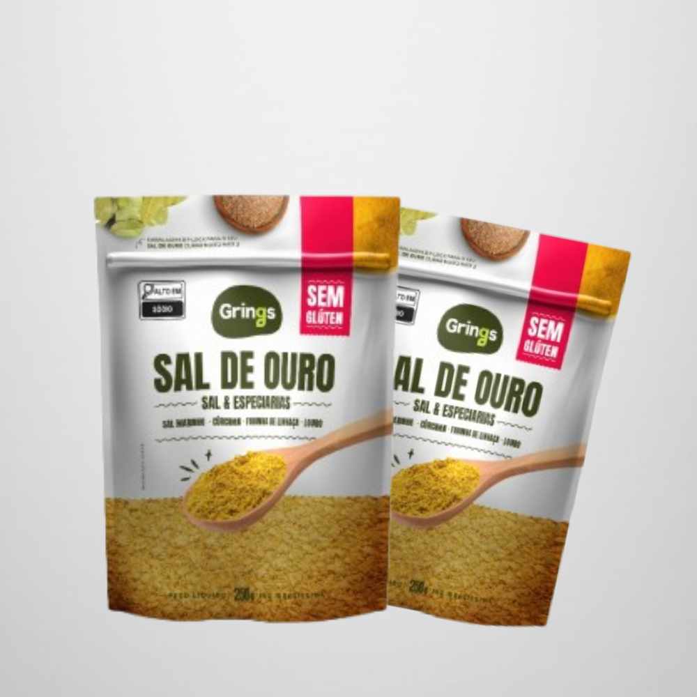 Kit 2x Sal de Ouro Grings 250g | Sabor e Praticidade na Cozinha
