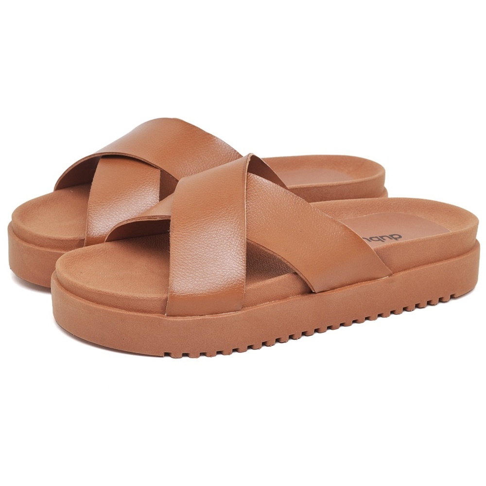 Chinelo Sandalia Dubuy Slide Feminina Caramelo Original Bia 2076DB em Oferta na Shopee