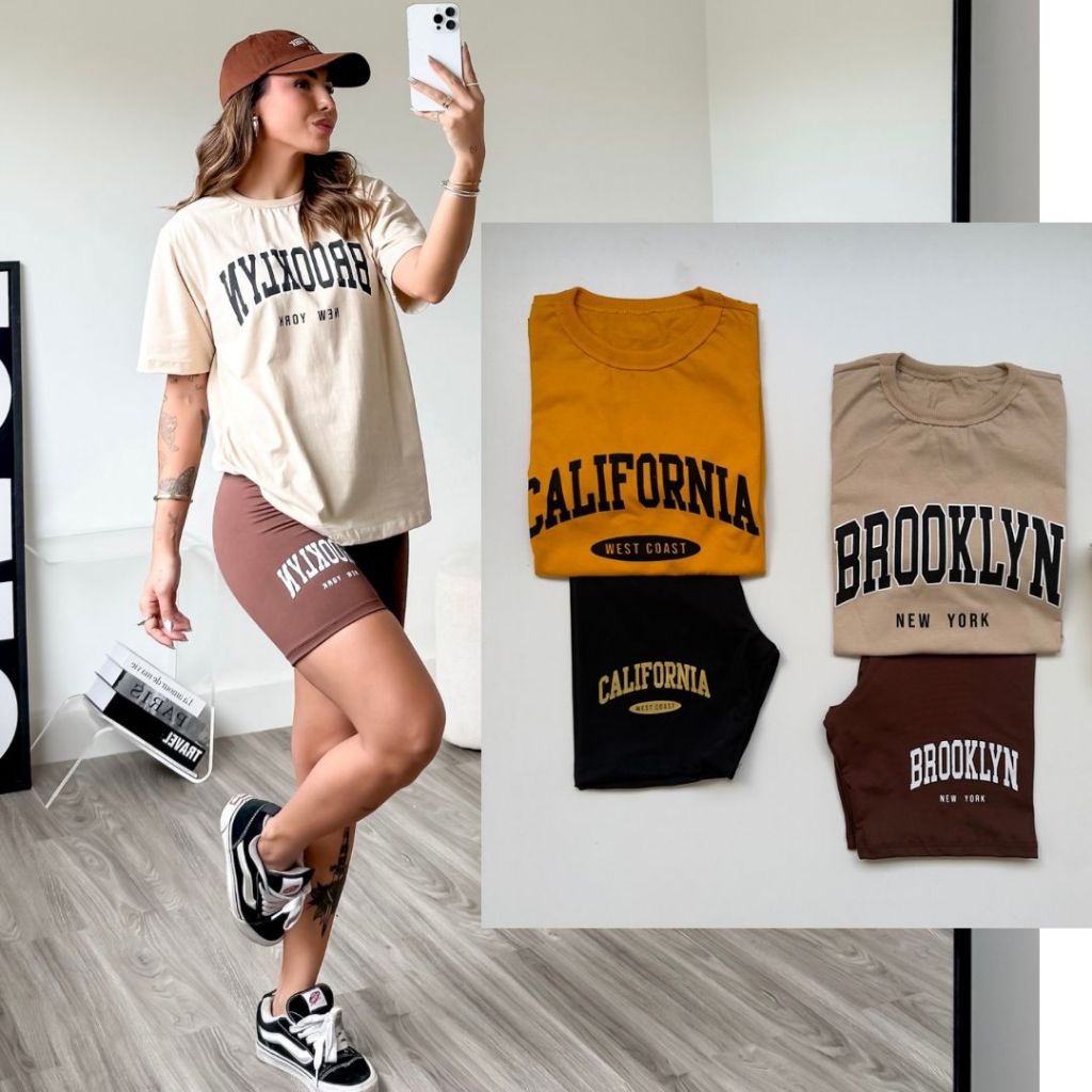 kit 3 Conjunto feminino Blusão bermuda legging camiseta feminina short legging conjunto academia Conjunto academia em Oferta na Shopee