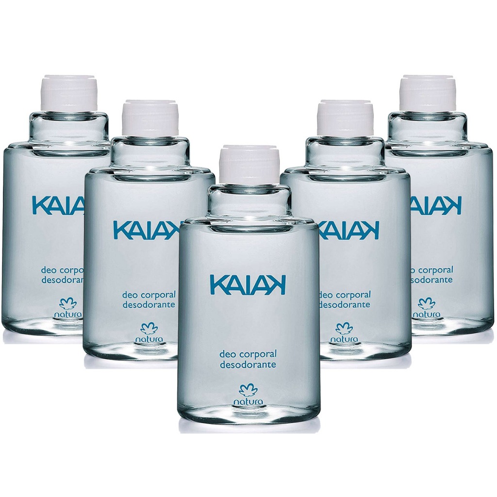 Refil Desodorante Deo Corporal Kaiak Tradicional Masculino 100ml Kit com 5 Unidades