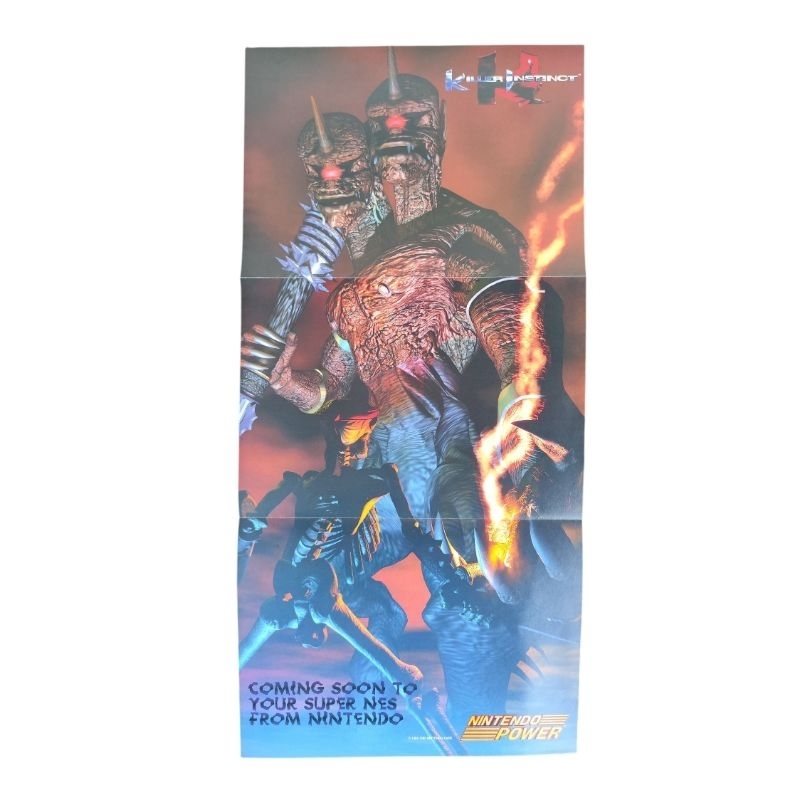 Pôster Killer Instinct Snes Original Super Nintendo