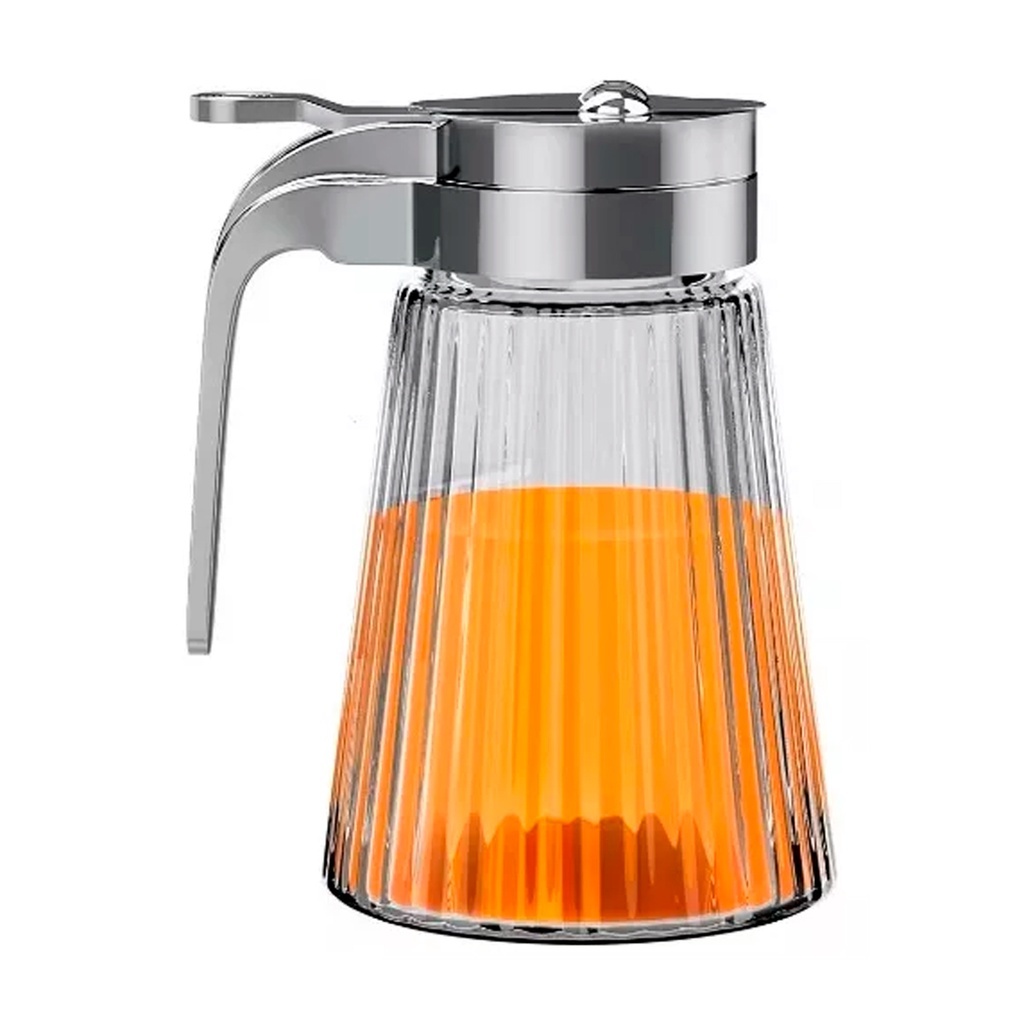 Porta Mel Meleira De Vidro 270 ml Com Dosador Euro Home Dispenser Pote Para Mel