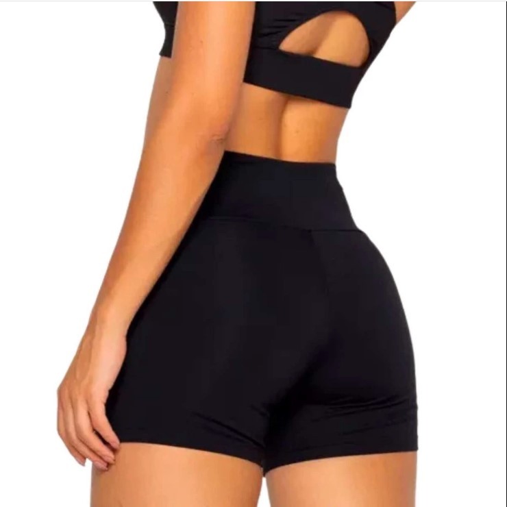 Shorts Fitness Suplex Legging Academia Cós Alto Não fica Transparente