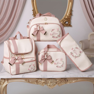 Bolsas Maternidade Personalizado Conjunto de Super Luxo 4 Peças Essenciais em Oferta na Shopee