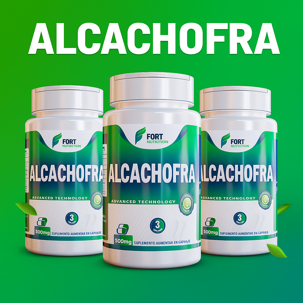 Alcachofra 500mg - 120 Cápsulas - Fort Nutrition | Bem-estar e Digestão Saudável