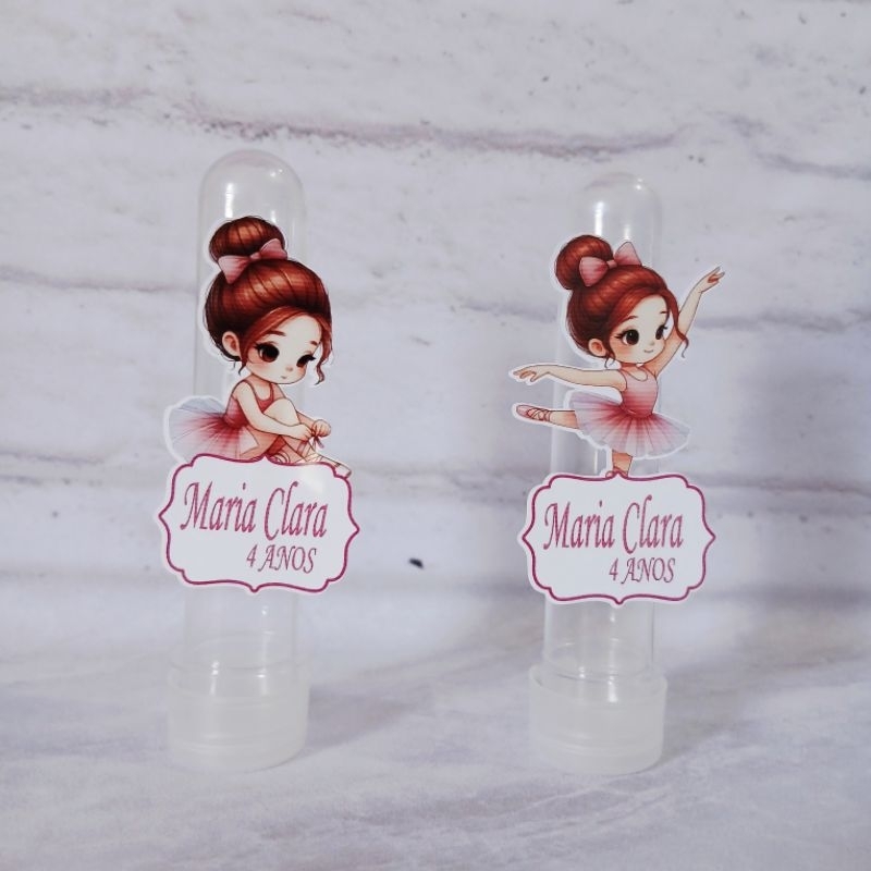 Apliques Para Tubetes Bailarina| Lembrancinha Personalizada| Festa Infantil| Aniversário