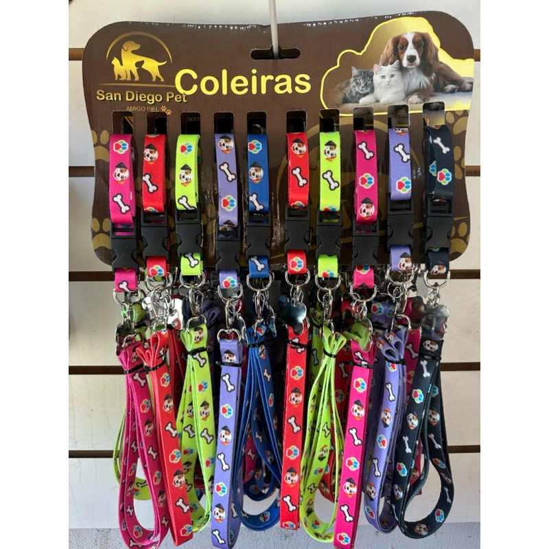 cartela de coleira para cachorros,sortidos fita se seda 15 mm super lindas e coloridas