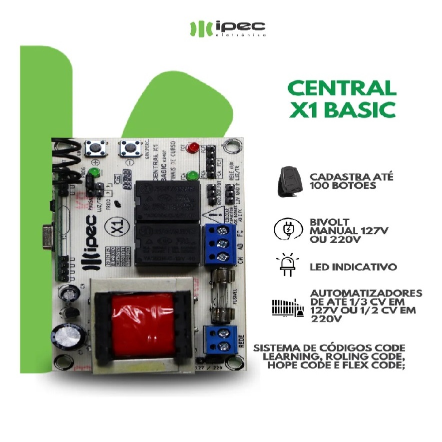 Placa Central De Motor Universal X1 Basic Ipec — imagem 2 de 2