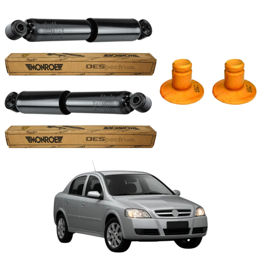 PAR AMORTECEDOR TRASEIRO ASTRA 1998 A 2012 MONROE + KIT