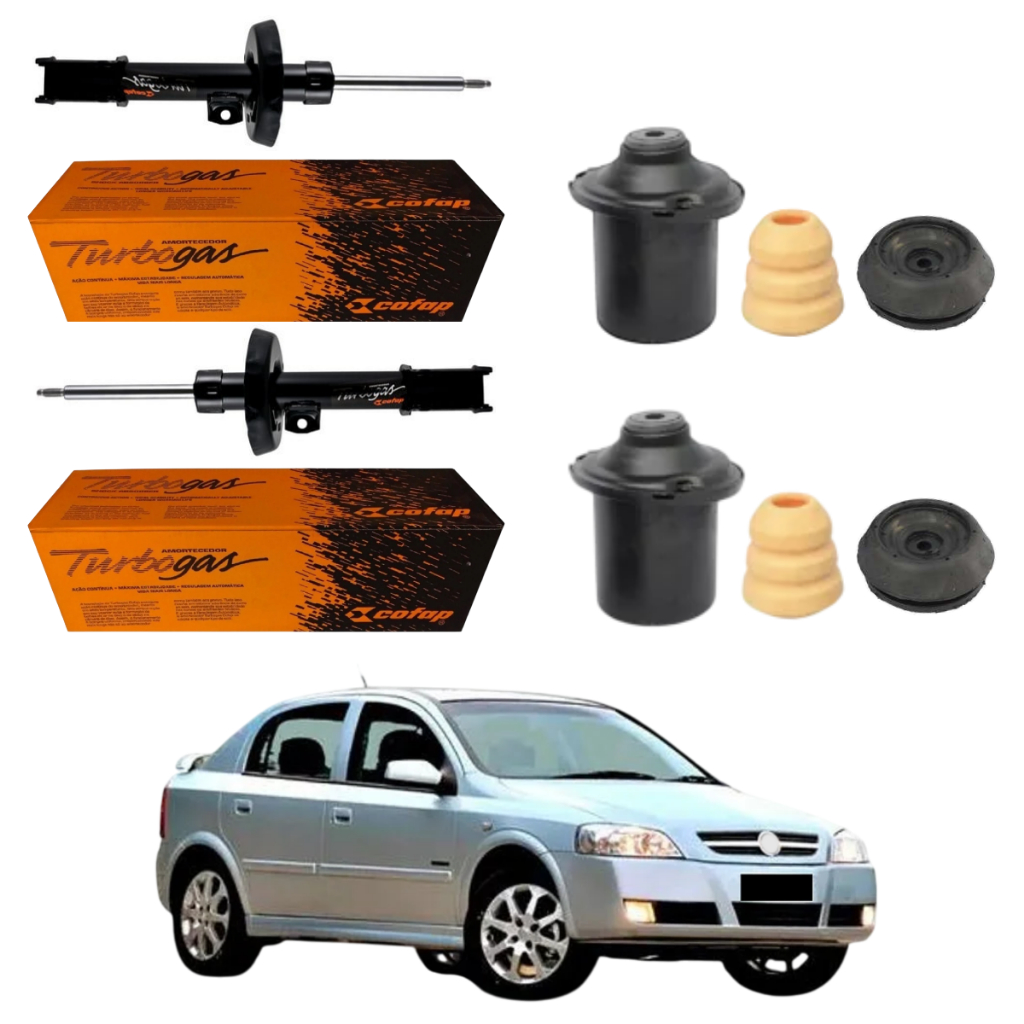 PAR AMORTECEDOR DIANTEIRO ASTRA 98 A 2012 ORIGINAL COFAP + KITS