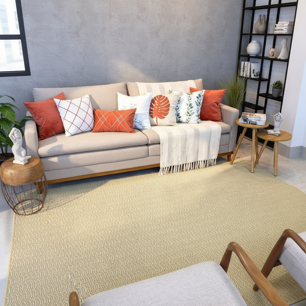 Tapete Sisal 150x200 para Sala e Quarto Decoração Versátil em Oferta na Shopee