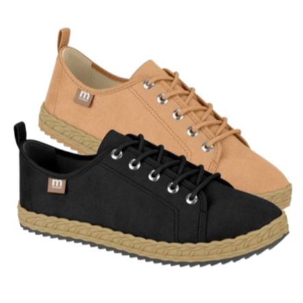 Tênis Feminino Tenis Moleca Feminino Solado Corda Sintética