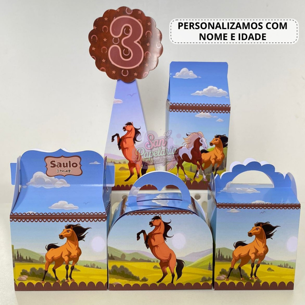Kit Festa Spirit / Caixinhas Personalizadas para Aniversário/Lembrancinha Infantil/Mimos Spirit / aniversário spirit em Oferta na Shopee