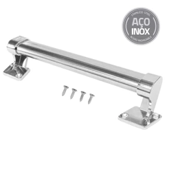 Puxador para portas de abrir e correr em aço inox 1un.