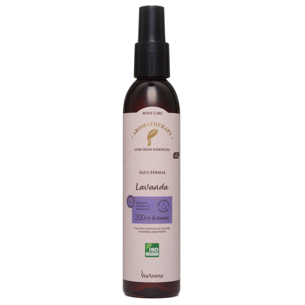 Água Termal com Óleo Essencial de Lavanda 200ml - Via Aroma