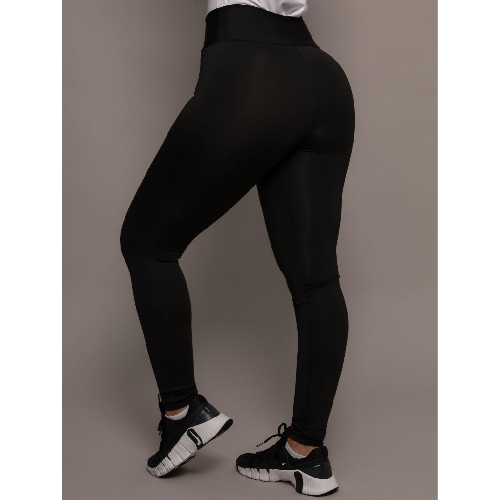 Calça Legging Feminina Cintura Alta Básica em Oferta na Shopee