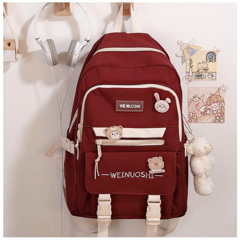 【Oferta Relâmpago da Loja】Mochila Bolsa Coreana Feminina Escolar-Trabalho-Viagem