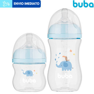 Kit 2 Mamadeiras Buba Easy Flow Anticólica 270 e 120 ML em Oferta na Shopee