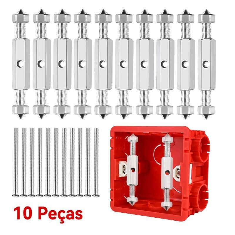 Kit 5 ou 10 Reparadores De Caixa De tomada e Interruptor 4 x 2 De Haste universal em Oferta na Shopee