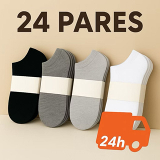 Kit de ate 24 Pares De Meias Unissex – Pretas E Brancas , Respiráveis Para Uso Diário , Esportes Escritórios em Oferta na Shopee