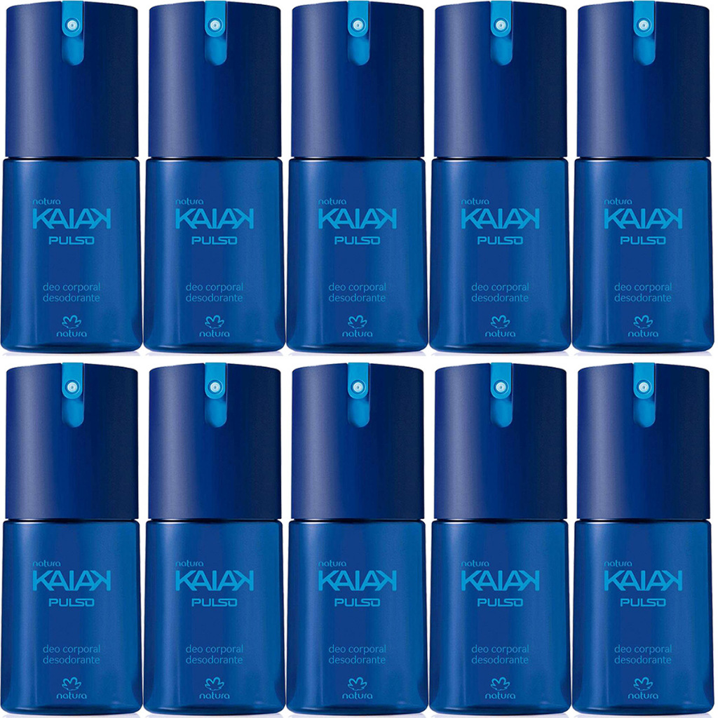 Deo Corporal Desodorante Spray Masculino Kaiak Pulso Natura 100ml 10un