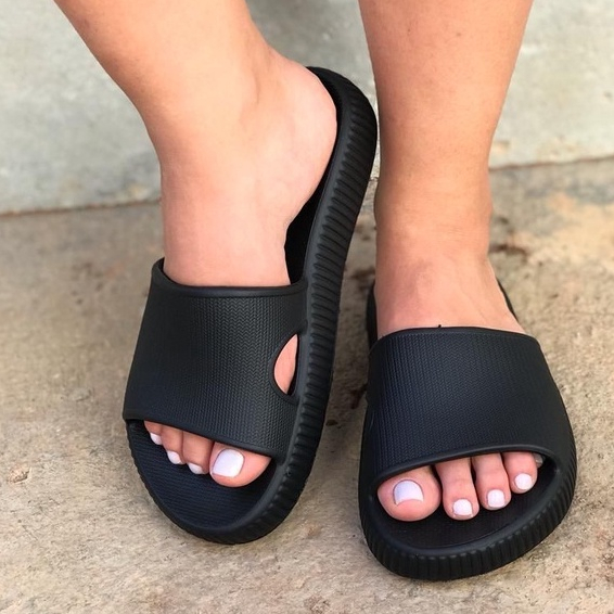 Chinelo Slid Nuvem Unisex, Leve e Confortável - Preto em Oferta na Shopee