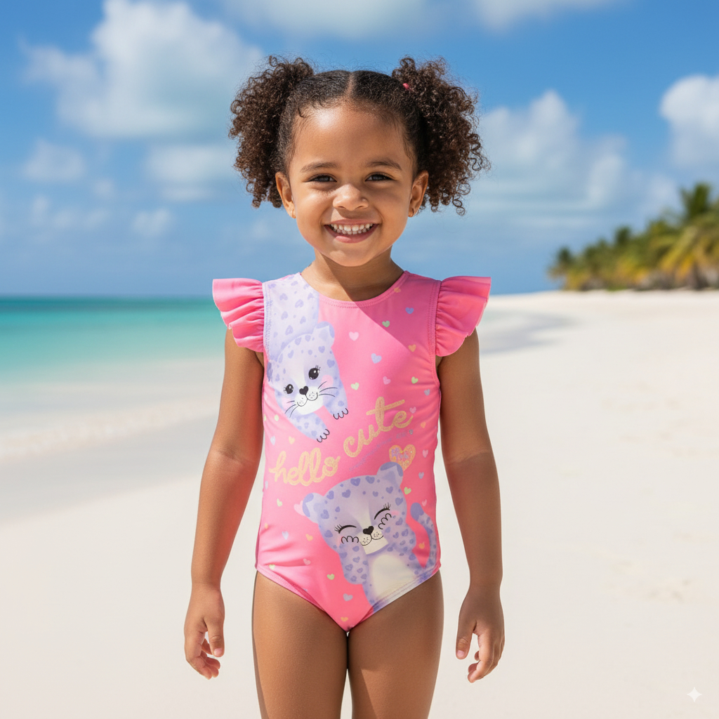 Maiô Infantil Bebê em Malha Uv Dry com Proteção Uv 50+ 81836 Infanti Praia Piscina Verão