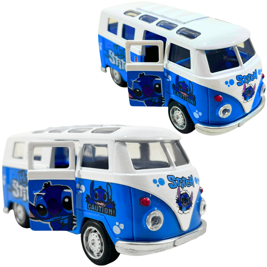 Carrinho Kombi perua Metal modelo Miniatura Fricção Abre Porta modelo premium