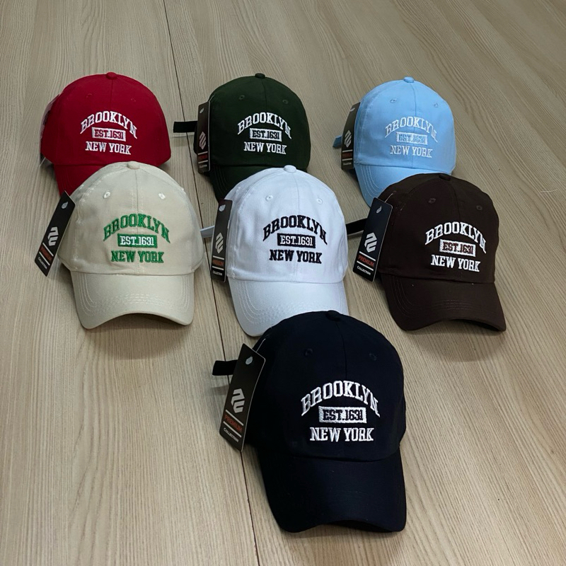 Boné Brooklyn Beisebol Retrô Bordado Unissex Algodão Regulagem Macio Estiloso em Oferta na Shopee