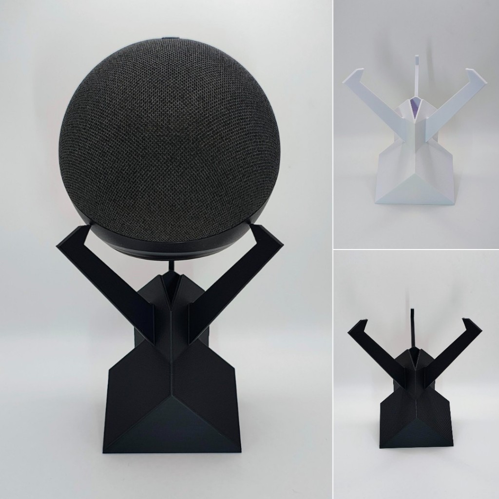 Suporte  para Alexa Echo Dot 5ª e 4ª Geração para mesa escrivaninha e prateleira design moderno