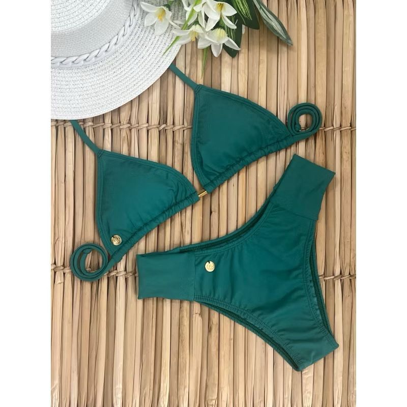 KIT FAMILIA Biquíni Borboleta tal Mãe + uma Sunga Pai e uma sunga Filho Moda Praia