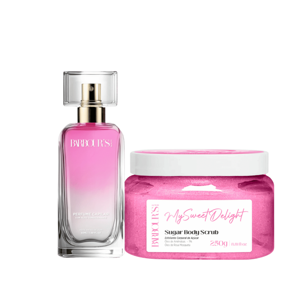 Kit Esfoliante Corporal Perfume Capilar My Sweet Delight Barbour's Beauty