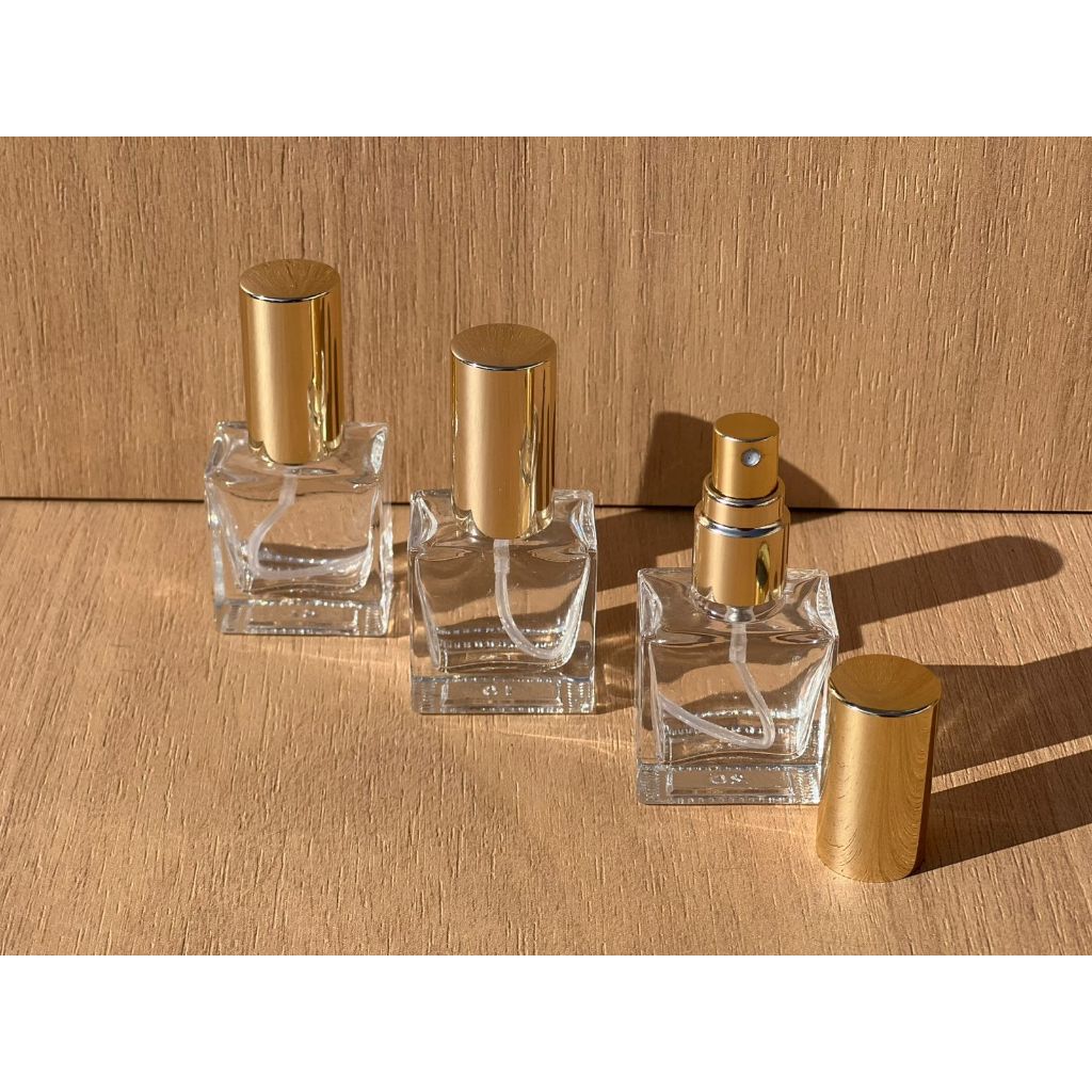30 Frascos Monsieur Spray De Vidro 10ml de Perfumes Válvula Luxo Ouro Branco