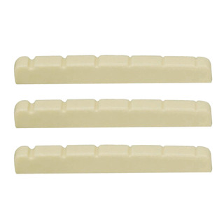 Nut Pestana para Guitarra  Strato 43mm Creme Plastico Kit C/ 3 Unidades EN3443-IV