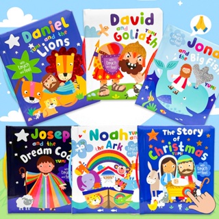 Coleção Minhas Primeiras Histórias Bíblicas Em Inglês Com Toque E Sinta | Bíblia Para Crianças Bebê Sensorial Capa Dura em Oferta na Shopee