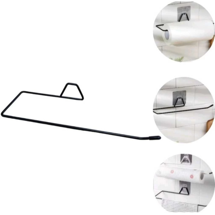 Porta Papel Toalha e Suporte de Filme de Alumínio para Parede de Cozinha